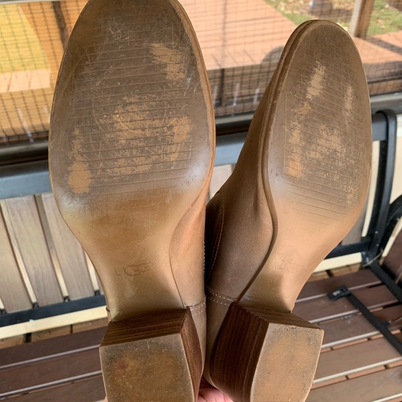 Ugg Bandara Leather Sahara Ankle Boots Size 11 - Picture 13 of 15